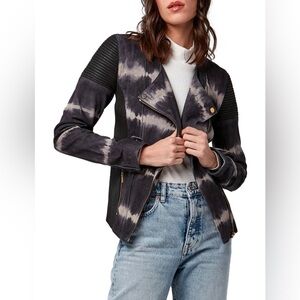 AS by DF tie dye Amber leather moto jacket